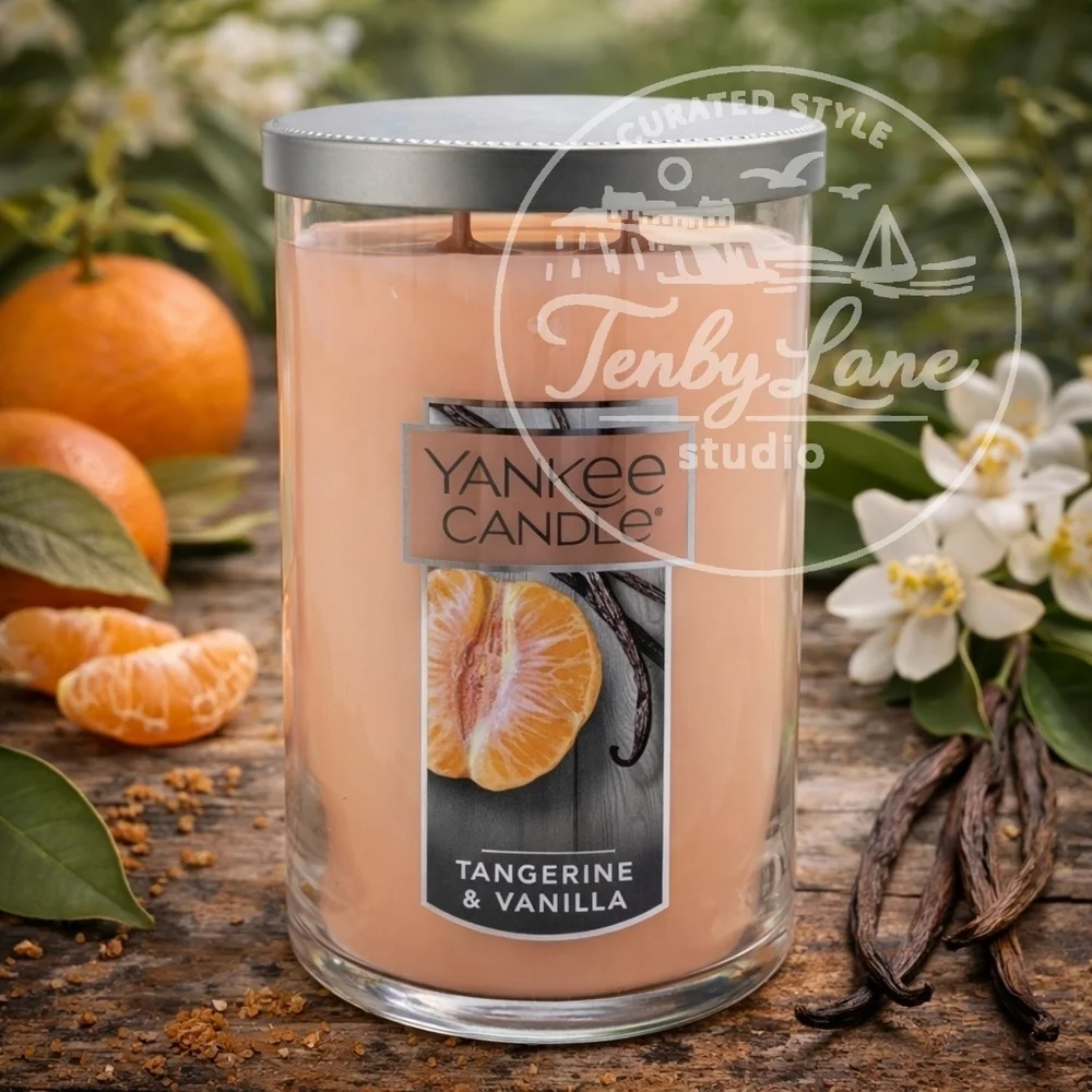 Yankee Candle Tangerine & Vanilla 22oz‎ Large Tumbler Dual Wick Citrus Cream